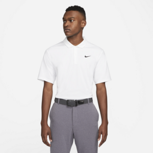 Nike Dri-FIT-golfpolo til mænd - Hvid