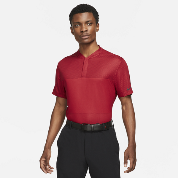Nike Dri-FIT ADV Tiger Woods-golfpolo til mænd - Rød