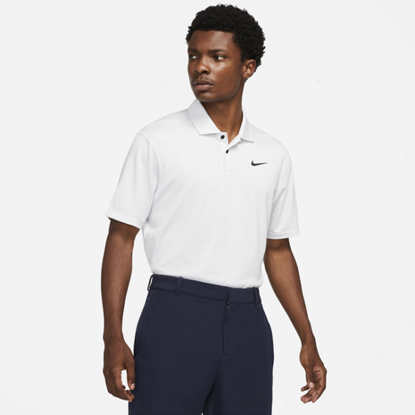 Nike Dri-FIT Vapor-golfpolo til mænd - Hvid