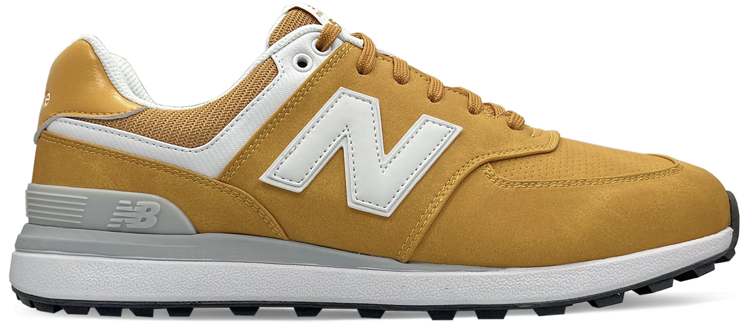 New Balance Herre 574 GREENS V2 Golfsko - White / Wheat New Balance Herre 574 GREENS V2 Golfsko - White / Wheat