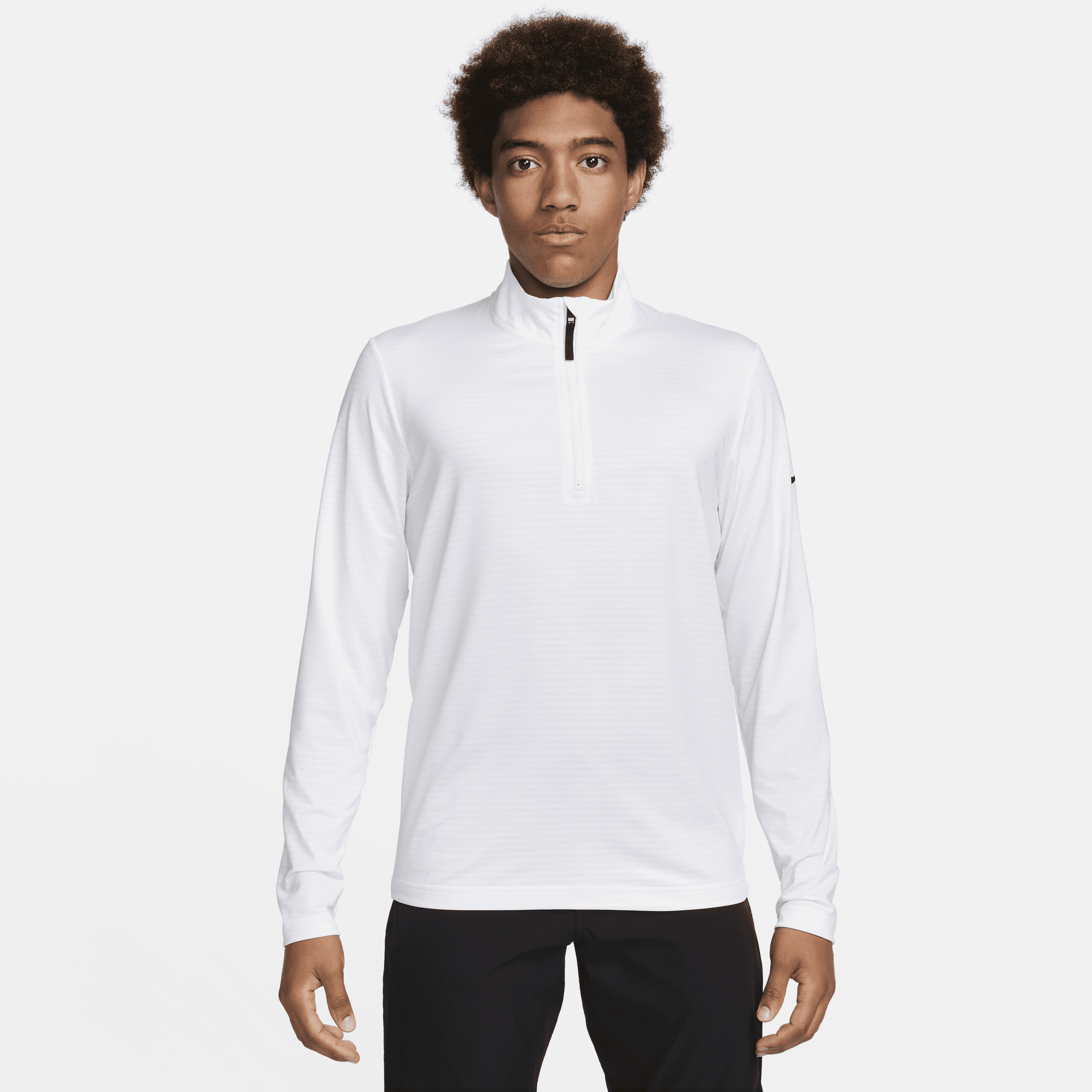 Nike Victory-Dri-FIT-golftrøje med 1/2 lynlås til mænd - hvid Nike Victory-Dri-FIT-golftrøje med 1/2 lynlås til mænd - hvid
