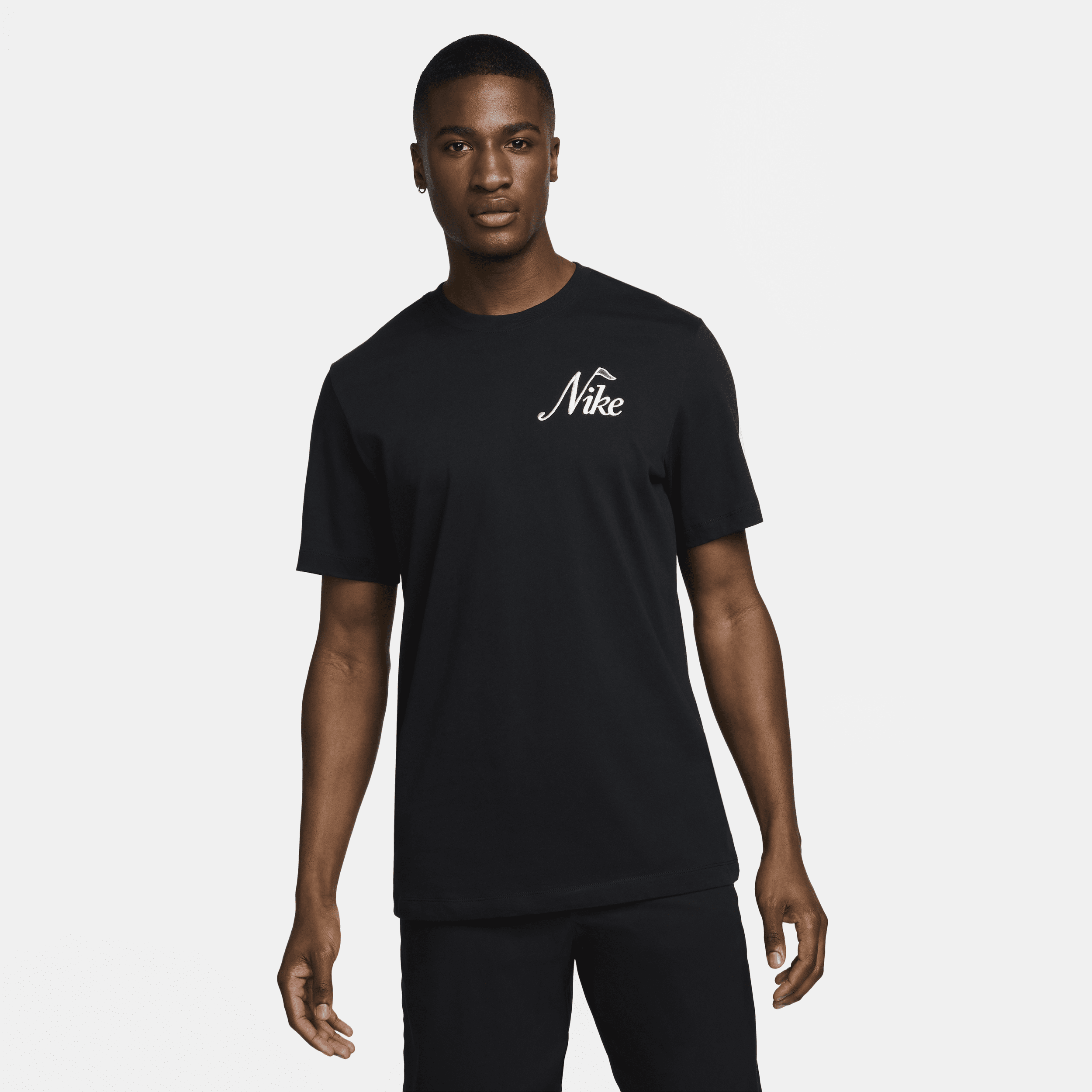 Nike golf-T-shirt til mænd - sort Nike golf-T-shirt til mænd - sort